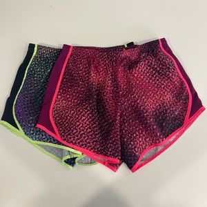 Nike tempo gym shorts lot of 2 girls XL